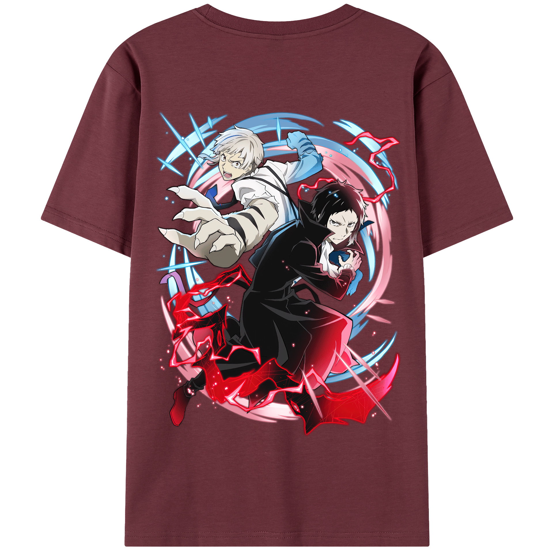 （画像用） 文豪ストレイドッグス Bungo Stray Dogs 綿100％半袖Tシャツ（背面プリント）